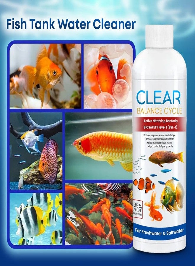 QUICZE Autometic Aquarium Water Clarifier, Fish Tank Cleaner for Balance Cycle for Fish Tank, Suitable for Fresh Water, Cloudy Water Remover for Crystal Clear Aquarium Water,200ml - Image 3